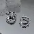 Wholesale Real Gold Electroplated Love Open Ring for Retailers - 2# silver geometric ring (set of 2.)
