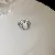 Wholesale Real Gold Electroplated Love Open Ring for Retailers - .16# open ring-silver opal oval