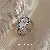 Wholesale Real Gold Electroplated Love Open Ring for Retailers - Ring - silver square clock.