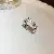 Wholesale Real Gold Electroplated Love Open Ring for Retailers - Ring - silver zircon stitching.