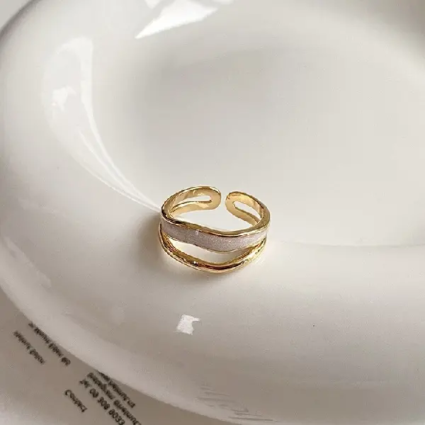 Ring - gold dripping oil.,tkmbeautysupply.com
