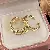 Wholesale Real Gold Electroplated Love Open Ring for Retailers - Irregular geometry open ring (set of 2)
