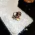 Wholesale Real Gold Electroplated Love Open Ring for Retailers - Brown-real gold electroplated zircon square circle open ring