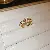 Wholesale Real Gold Electroplated Love Open Ring for Retailers - Real gold electroplating-gold-14K real gold electroplating zircon letter H open ring