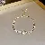 Wholesale Zircon Square Adjustable Bracelet for Women Retailers - Copper-gold (real gold plating).