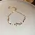 Wholesale Zircon Square Adjustable Bracelet for Women Retailers - Gold Zircon Butterfly Pull-Out Bracelet