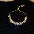 Wholesale Zircon Square Adjustable Bracelet for Women Retailers - Diamond-set gold-tone geometric pull-out bracelet