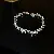 Wholesale Zircon Square Adjustable Bracelet for Women Retailers - Diamond love buckle bracelet