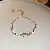 Wholesale Zircon Square Adjustable Bracelet for Women Retailers - Gold Zircon Butterfly Bracelet