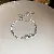 Wholesale Zircon Square Adjustable Bracelet for Women Retailers - 银色.-锆石蝴蝶手链