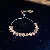Wholesale Zircon Square Adjustable Bracelet for Women Retailers - Pink-Zircon Oval Pull-Out Bracelet