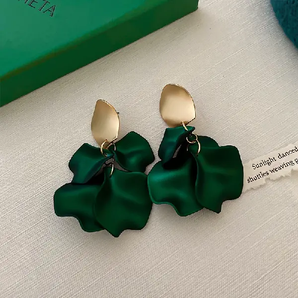 9# steel needle-green acrylic petals.,tkmbeautysupply.com
