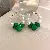 Green Earrings Wholesale | High-Quality Silver Needles Supply - 2# green earrings.