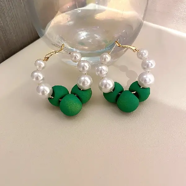 2# green earrings.,tkmbeautysupply.com