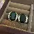 Green Earrings Wholesale | High-Quality Silver Needles Supply - .31# silver needle-emerald zircon oval (real gold plating)