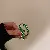 Green Earrings Wholesale | High-Quality Silver Needles Supply - Silver Needle Emerald Rhinestone Earrings
