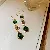 Green Earrings Wholesale | High-Quality Silver Needles Supply - Emerald diamond drop zircon ear hooks