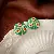 Green Earrings Wholesale | High-Quality Silver Needles Supply - Silver Needle Green Round Oil Drop Pearl Earrings