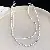 Wholesale Irregular Pearl Necklace for Retailers Boosting Sales - Pearl broken silver double layer necklace..