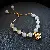 Opal Pearl Flower Bracelet Wholesale Supply for Retailers - Real gold electroplated opal shell bracelet
