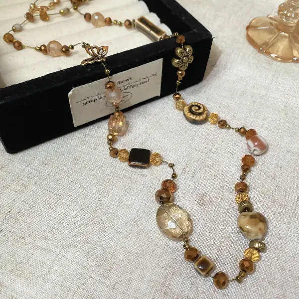 Necklace - gold,tkmbeautysupply.com