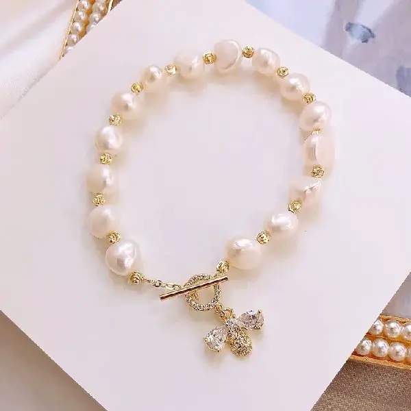 18# gold (freshwater pearl).,tkmbeautysupply.com