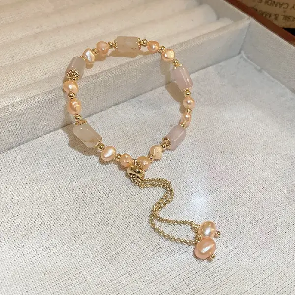 23# pink bamboo (freshwater pearl),tkmbeautysupply.com