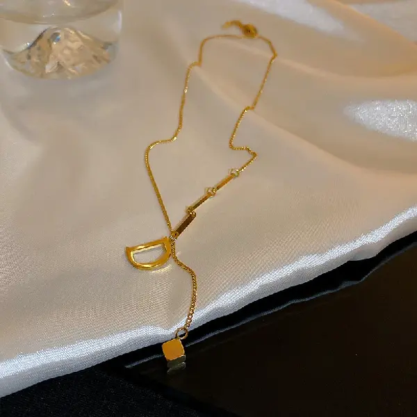 8# necklace-gold letters,tkmbeautysupply.com
