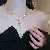 Wholesale 18k Gold Electroplated Moon Love Charm Necklace - 16# necklace-gold letters