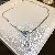 Wholesale 18k Gold Electroplated Moon Love Charm Necklace - 21# necklace-silver fan-shaped