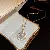 Wholesale 18k Gold Electroplated Moon Love Charm Necklace - 25# necklace-gold