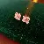 Wholesale Silver Needle Clover Earrings for Retail Success - Silver needle-gold-pink