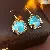 Wholesale Medieval Vintage Resin Necklace Supply for Retailers - 2# ear hook-geometric round resin