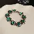 Wholesale Medieval Vintage Resin Necklace Supply for Retailers - 35# Bracelet-Diamond Circle Flowers