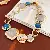Wholesale Medieval Vintage Resin Necklace Supply for Retailers - 39# necklace-irregular geometric resin round square