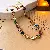Wholesale Medieval Vintage Resin Necklace Supply for Retailers - 41# Necklace-Tiger Head Diamond Circle