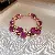 Wholesale Medieval Vintage Resin Necklace Supply for Retailers - 49# Bracelet-Diamond Resin Flowers and Leaves