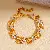 Wholesale Medieval Vintage Resin Necklace Supply for Retailers - 52# bracelet-pearl zircon irregular geometric splicing