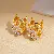 Wholesale Medieval Vintage Resin Necklace Supply for Retailers - 53# Silver Needle-Pearl Zircon Irregular Geometric Pendant Earrings