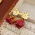Wholesale Medieval Vintage Resin Necklace Supply for Retailers - 55# Silver Needle-Eternal Rose Earrings