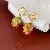 Wholesale Medieval Vintage Resin Necklace Supply for Retailers - 56# Silver Needle-Eternal Rose Earrings