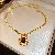 Wholesale Medieval Vintage Resin Necklace Supply for Retailers - 65# necklace - diamond drop snake shape