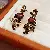 Wholesale Medieval Vintage Resin Necklace Supply for Retailers - 66# Silver Needle - Square Leaf Diamond Stud Earrings