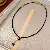 Wholesale Diamond Black Crystal Necklace - Trendy Supply Chain Jewelry - Necklace - black