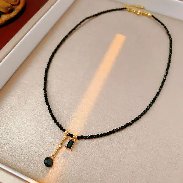 Necklace - black,tkmbeautysupply.com