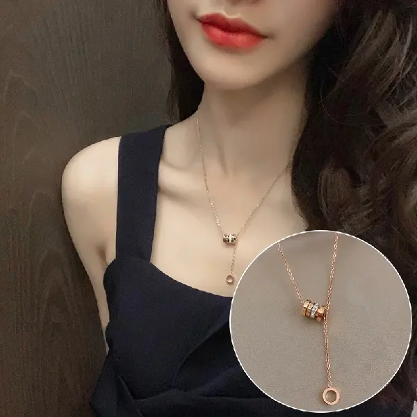 15# necklace-rose gold,tkmbeautysupply.com