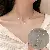 Wholesale Fritillaria Flower Medallion Necklace Supply for Retailers - 23# Necklace-Golden Fishtail