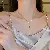 Wholesale Fritillaria Flower Medallion Necklace Supply for Retailers - 24# Necklace-Silver Butterfly