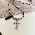 Gold Electroplated Diamond Cross Necklace Wholesale Supply - Leather Double Cross Pendant Necklace