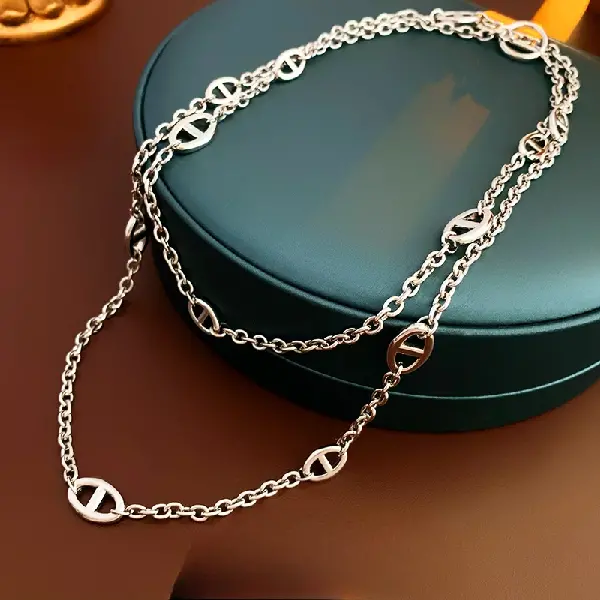 Necklace - silver,tkmbeautysupply.com